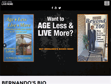 Tablet Screenshot of agelesslivemorestore.com